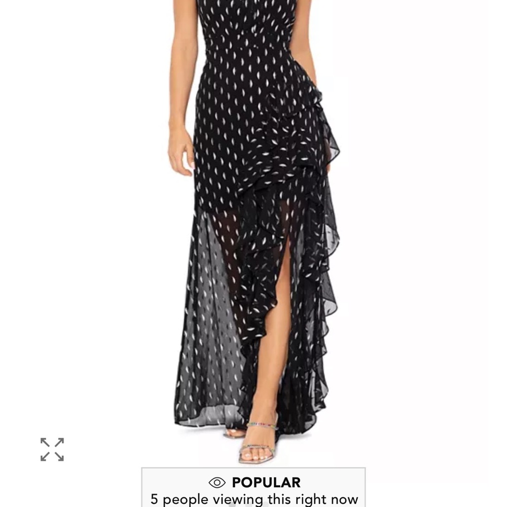 Aqua Formal Black Dress